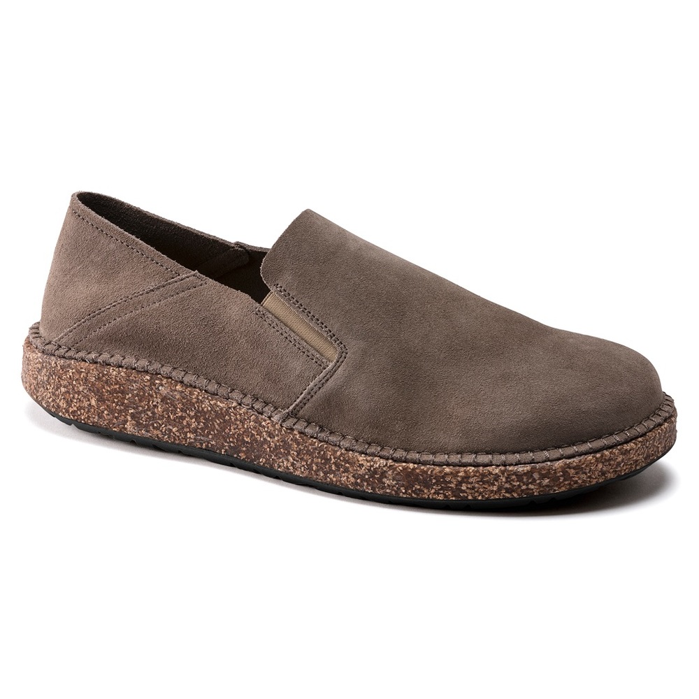 NIB Birkenstock Callan Gray Taupe Suede Leather Narrow Width Select Size